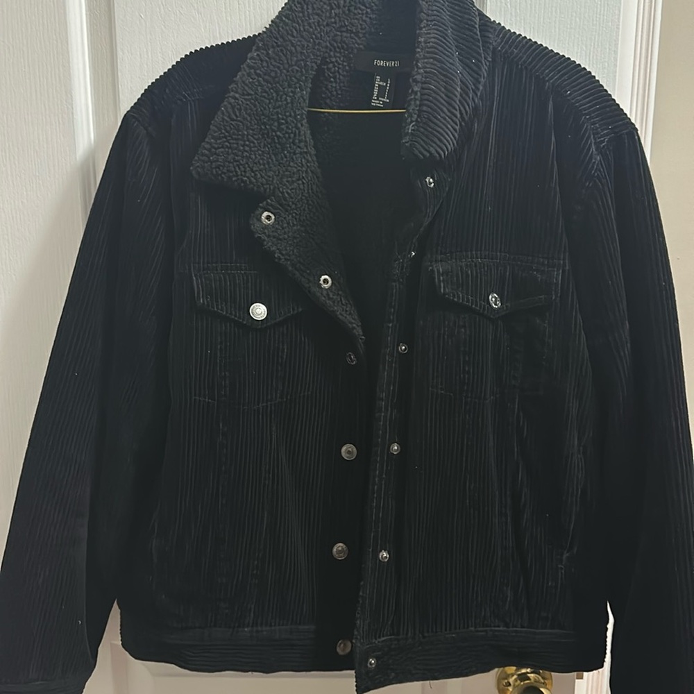 Corduroy sherpa jacket